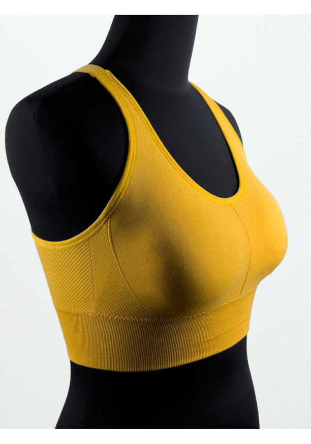 BACK CROSS YELLOW SPORTS BRA